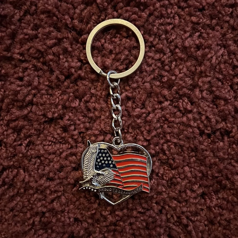 Proud to Be American Keychain